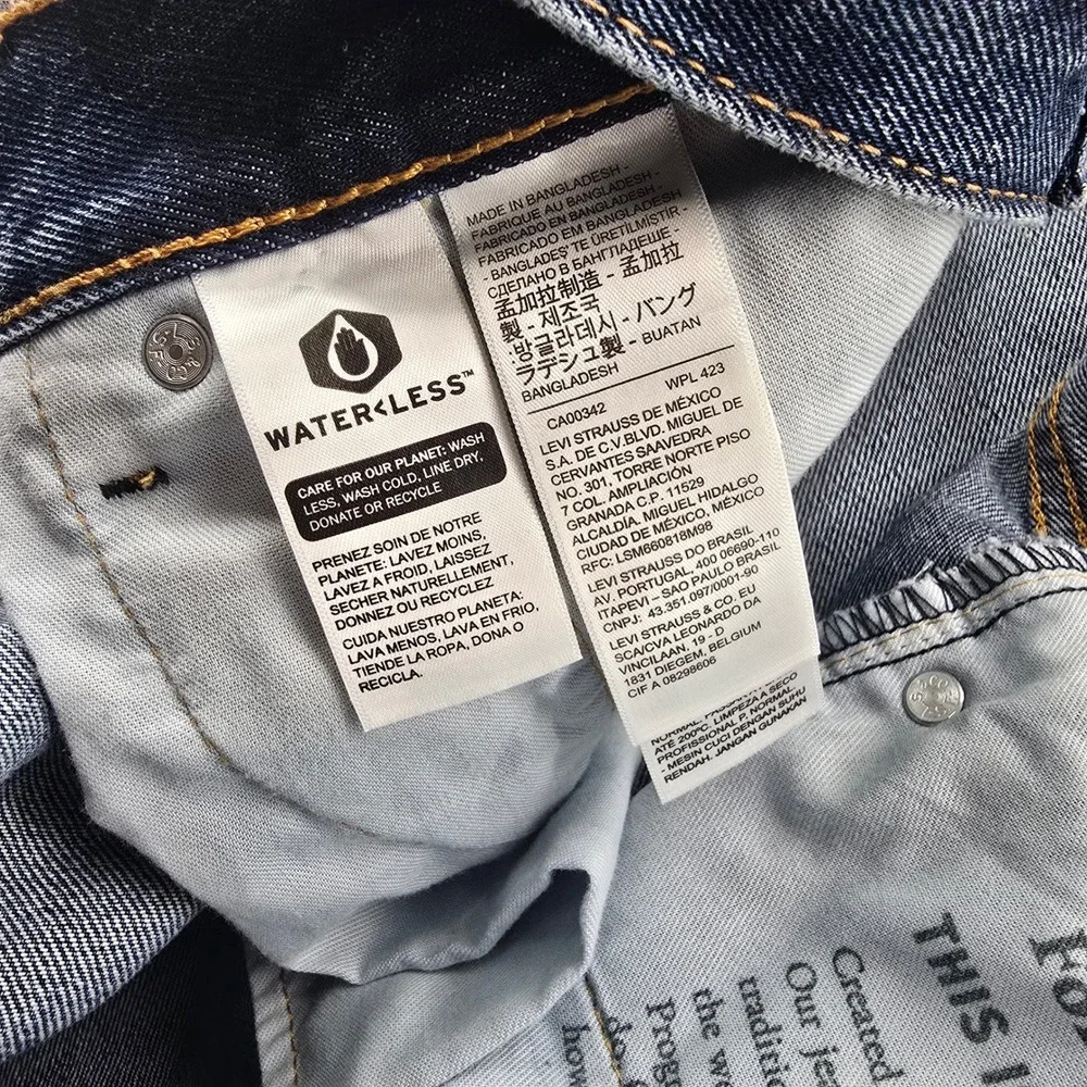 Levis 550 Relaxed Fit Mens Jeans Blue Denim 100% Cotton Medium Wash 44x30